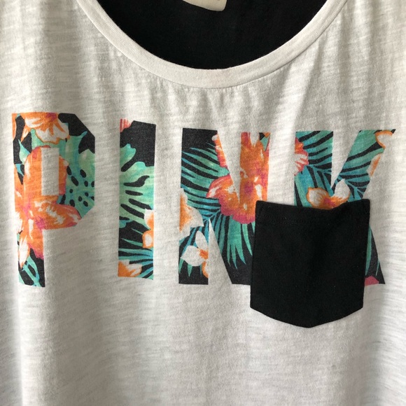 PINK Victoria's Secret Hawaiian Muscle Tank S - Picture 5 of 7